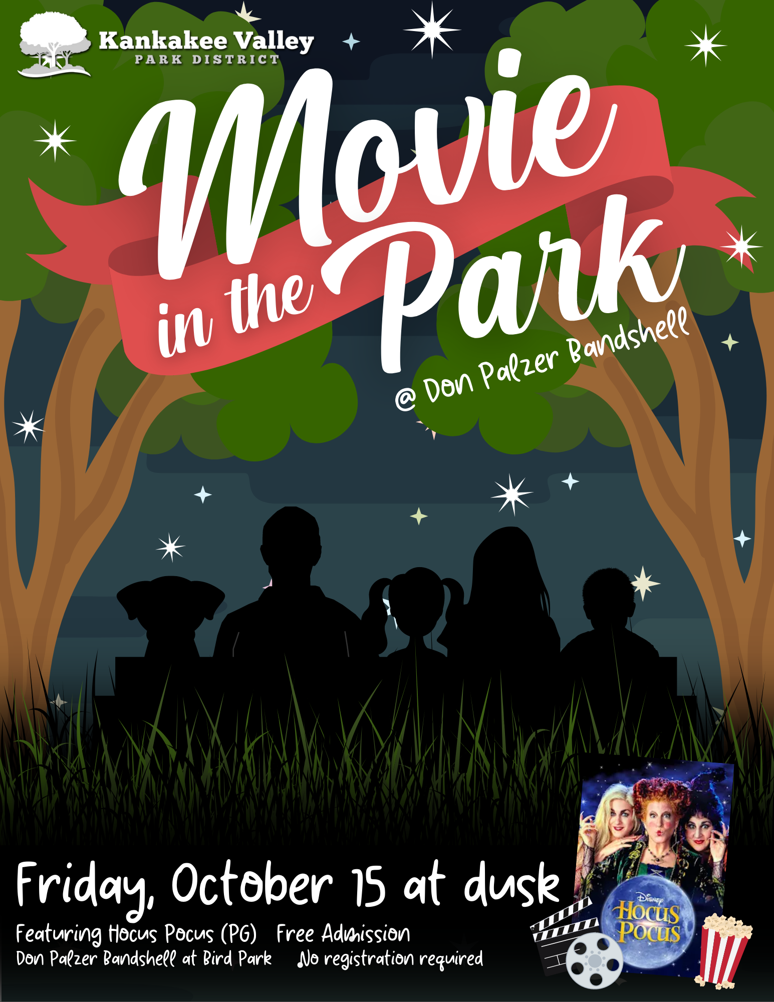 Movie in the Park ** NOW MOVED TO KVPD REC CENTER ** Oct 15, 2021
